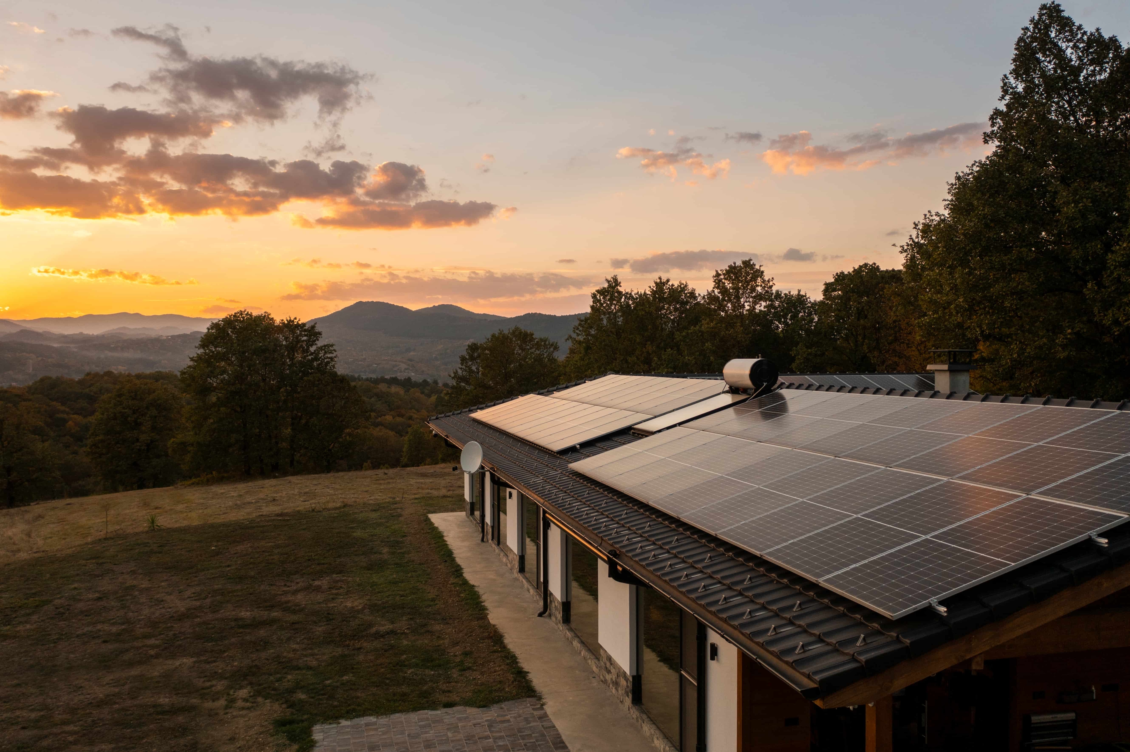 Solar panels in Los Altos Hills